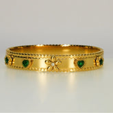 Emerald Heart Bloom - Dainty Design