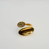 Lustre Curve Ring - Dainty Design