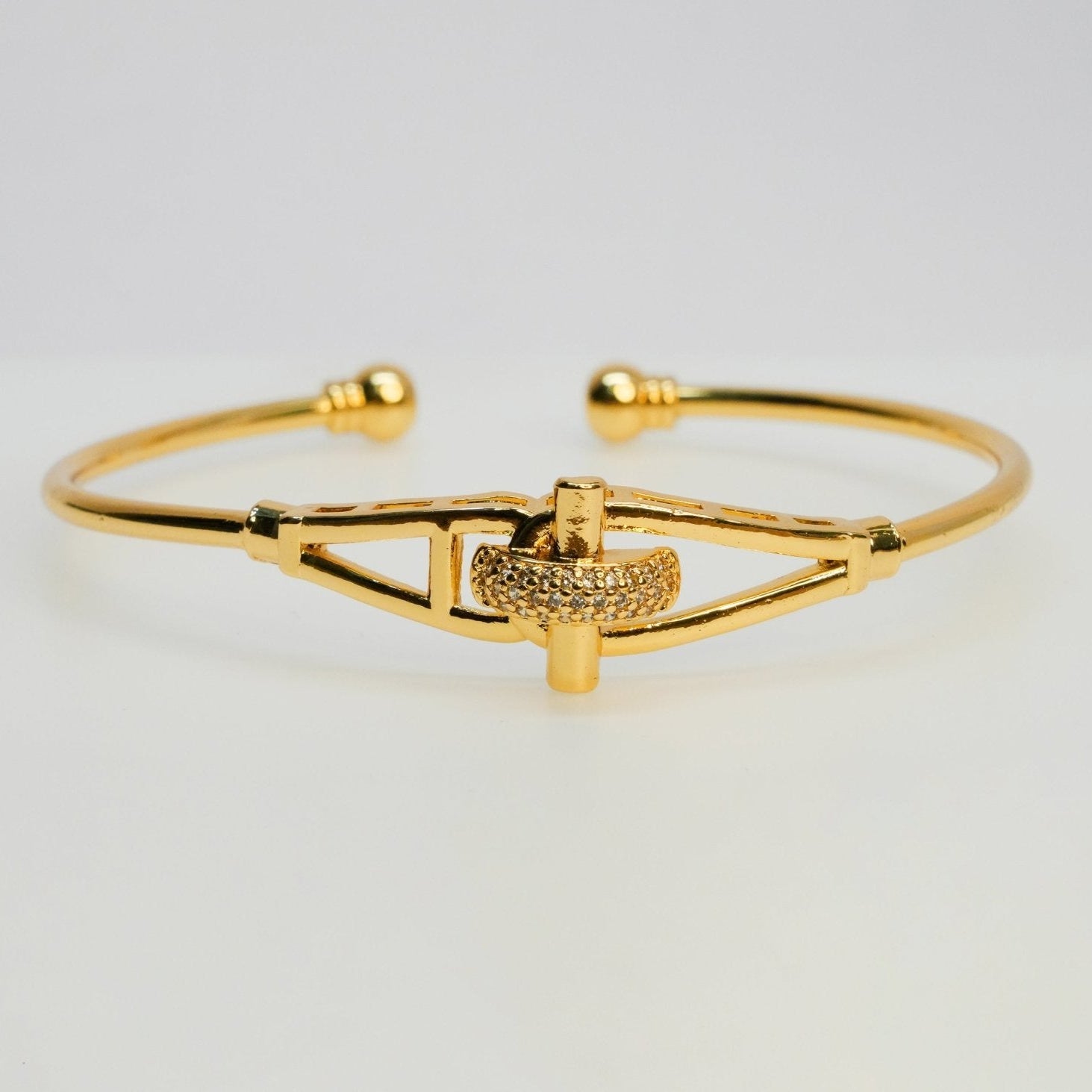 Luxe Knot Open Cuff Bracelet - Dainty Design