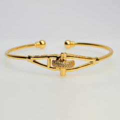 Luxe Knot Open Cuff Bracelet - Dainty Design