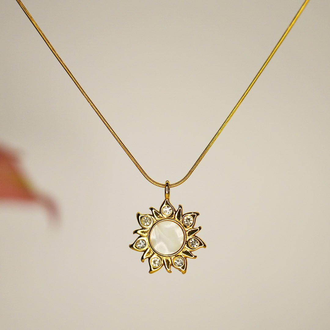 Radiant Sunburst Pendant - Dainty Design