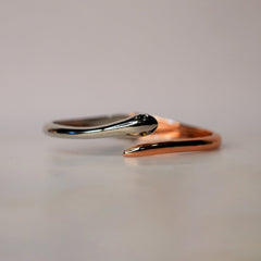 Rose & Steel Coil Cuff - Dainty Design