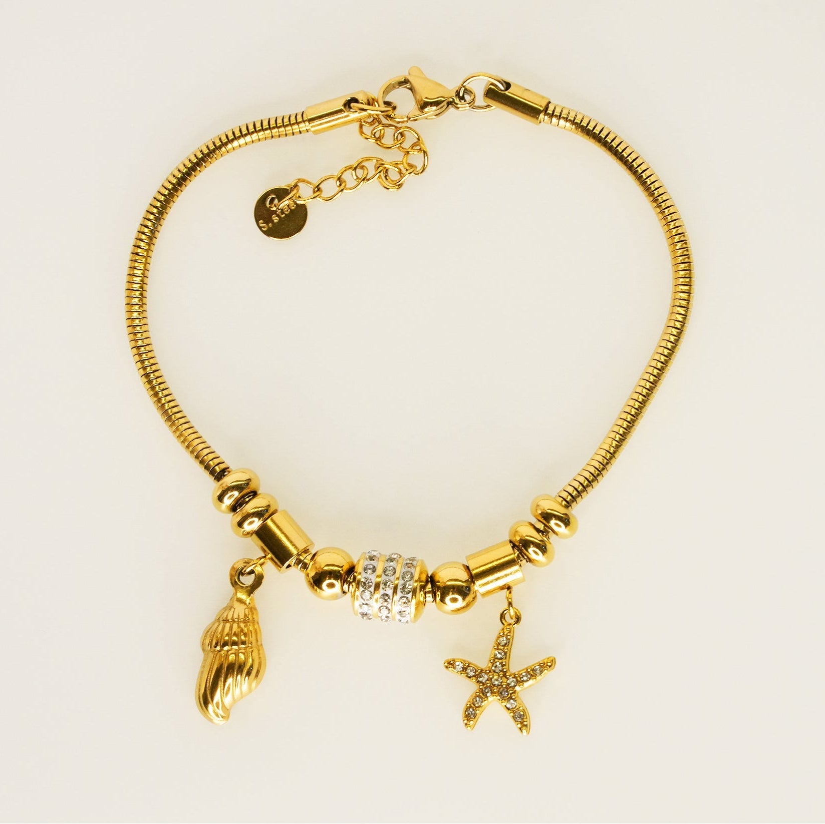 Sea Charms Nautical Bracelet - Dainty Design