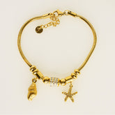 Sea Charms Nautical Bracelet - Dainty Design