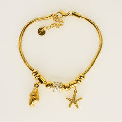 Sea Charms Nautical Bracelet - Dainty Design