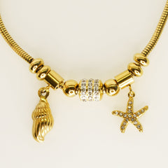 Sea Charms Nautical Bracelet - Dainty Design