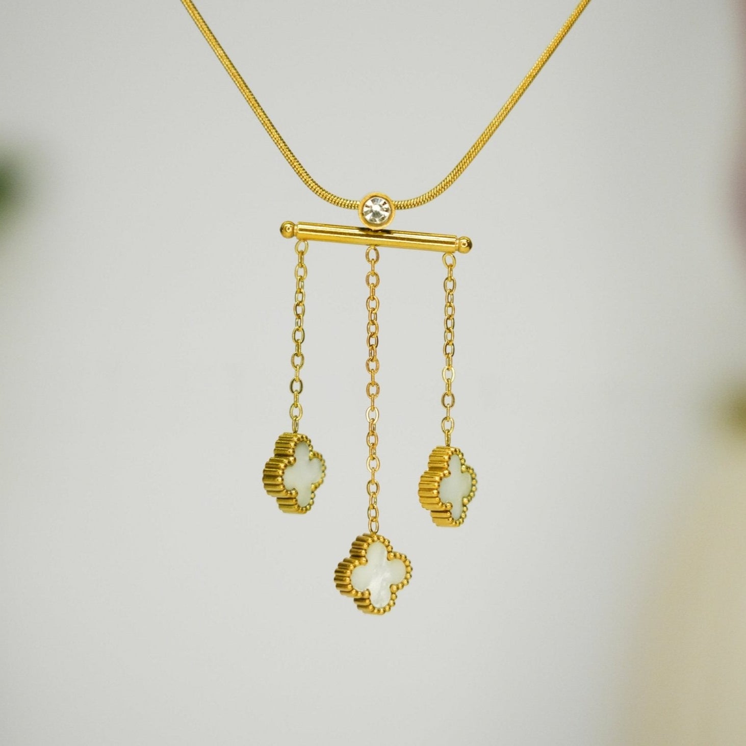 Trio of Clover Charms - Dainty Design