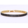 Black Tennis Bracelet - Dainty Design