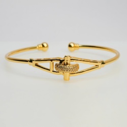 Luxe Knot Open Cuff Bracelet - Dainty Design