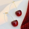 Cherry Pop Statement Earrings - Dainty Design
