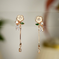 Blossom Grace Drop Earrings - Dainty Design