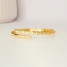 Gold Crystal Serpent Wrap Bracelet - Dainty Design