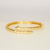 Gold Crystal Serpent Wrap Bracelet - Dainty Design