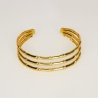Gold Bamboo Cuff Bracelet - Dainty Design