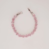 Sterling Silver Pink Zircon Tennis Bracelet - Dainty Design