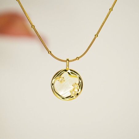 Pearl Star Pendant Necklace - Dainty Design