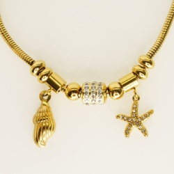 Sea Charms Nautical Bracelet - Dainty Design