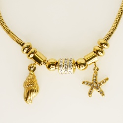 Sea Charms Nautical Bracelet - Dainty Design