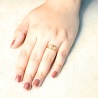 Elegant Oval Hoop Ring - Dainty Design