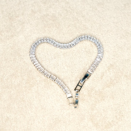 Baguette Diamond Tennis Bracelet - Dainty Design