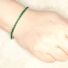 Emerald green tennis bracelet - Dainty Design