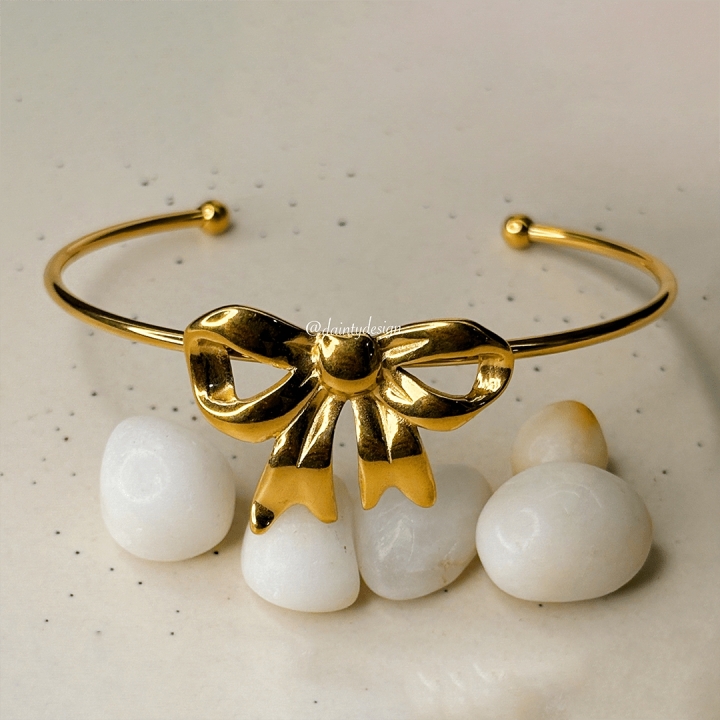 Golden Bow Charm - Dainty Design