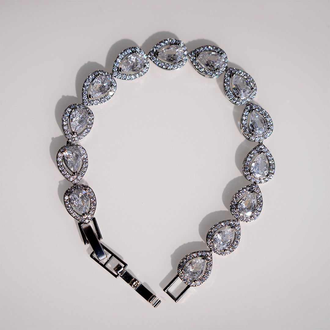 Pear Shaped Tennis Bracelet