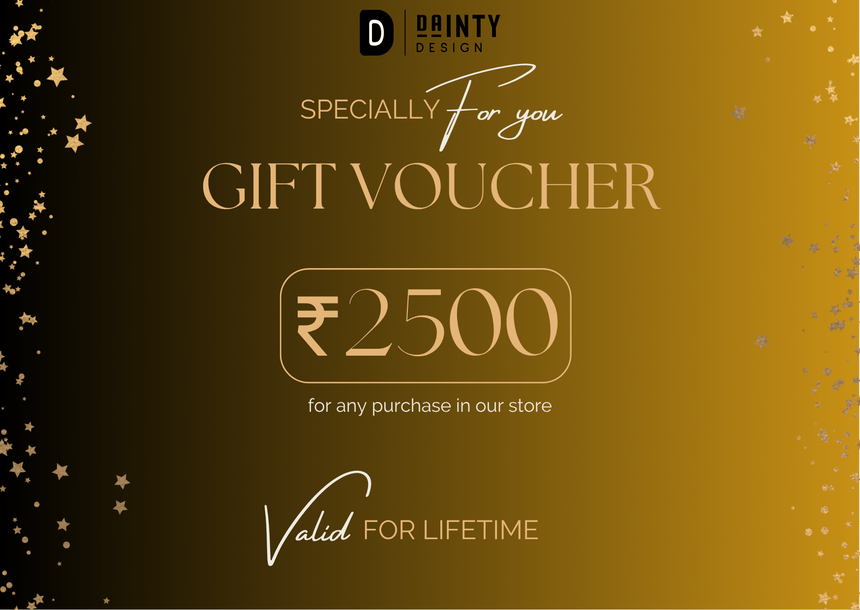 Digital Gift Card – The Perfect Last - Minute Gift - Dainty Design