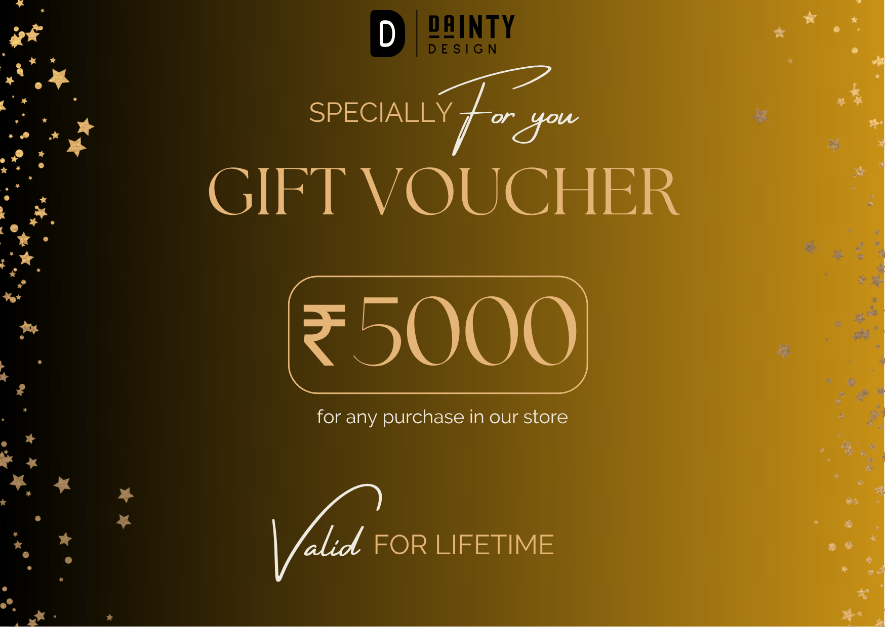 Digital Gift Card – The Perfect Last - Minute Gift - Dainty Design