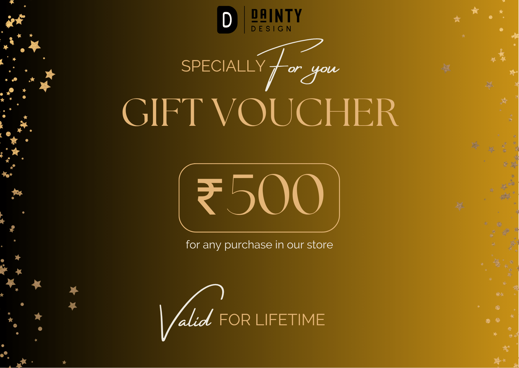 Digital Gift Card – The Perfect Last - Minute Gift - Dainty Design