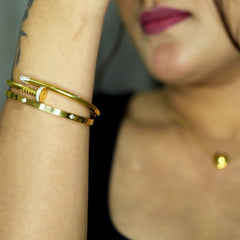 Nail It Duo Bracelet Set - Dainty Design