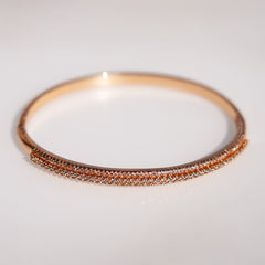 Pavé Diamond Eternity Bracelet - Dainty Design