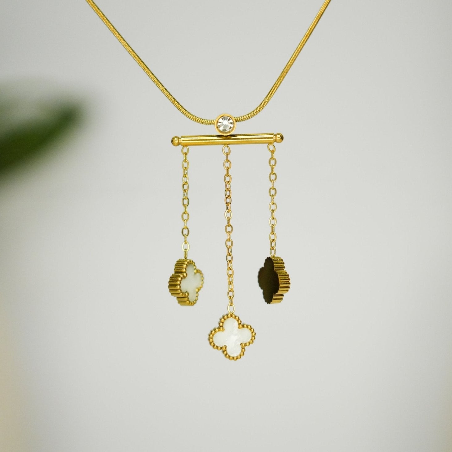 Trio of Clover Charms - Dainty Design